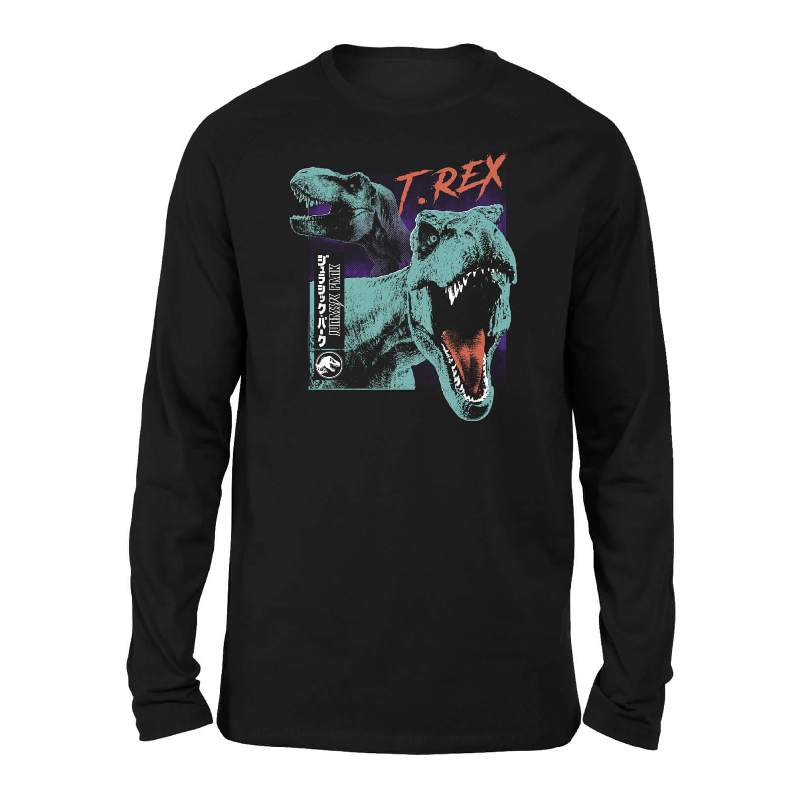 Jurassic Park T-REXES Unisex Langarm T-Shirt – Schwarz – M