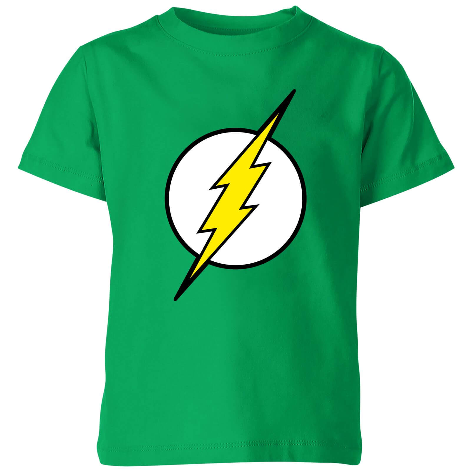 Justice League Flash Logo Kids‘ T-Shirt – Kelly Green – 3-4 Jahre – Kelly Green