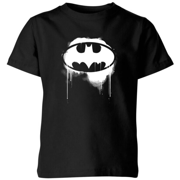 Justice League Graffiti Batman Kids' T-Shirt - Black - 3-4 Jahre
