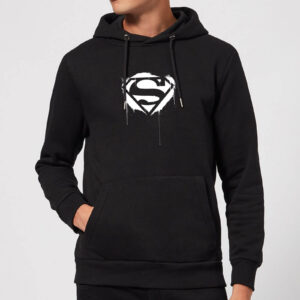 Justice League Graffiti Superman Hoodie – Black – XL