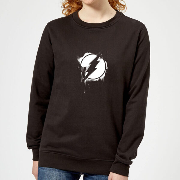 Justice League Graffiti The Flash Women's Sweatshirt - Black - XS - Schwarz