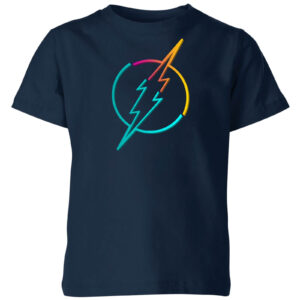 Justice League Neon Flash Kids‘ T-Shirt – Navy – 3-4 Jahre – Marineblau