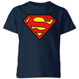 Justice League Superman Logo Kids‘ T-Shirt – Navy – 5-6 Jahre