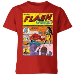 Justice League The Flash Issue One Kids‘ T-Shirt – Red – 3-4 Jahre – Rot