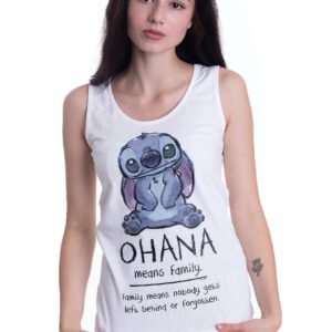 Lilo & Stitch – Ohana Means Friend White – Tank