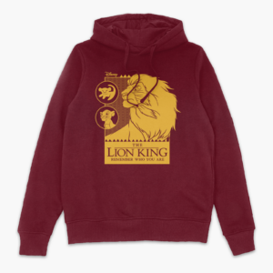 Lion King Simbas Journey Hoodie – Burgundy – M – Burgundy