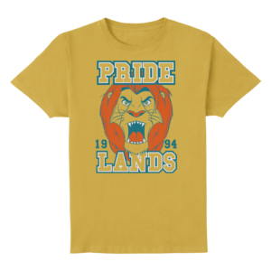 Lion King Simbas Pride Lands Unisex T-Shirt - Mustard - L - Mustard