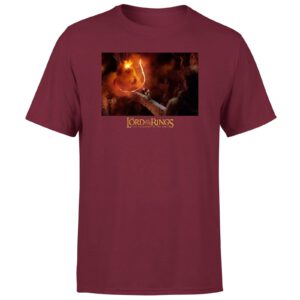 Lord Of The Rings You Shall Not Pass Men’s T-Shirt – Burgundy – XS – Burgundy