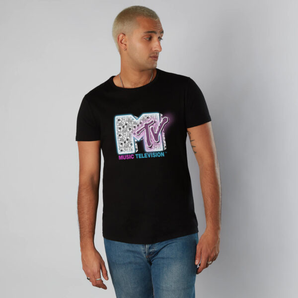 MTV All Access Herren T-Shirt - Schwarz - XS - Schwarz