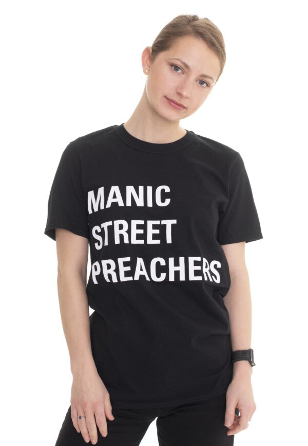 Manic Street Preachers - Block Logo - - T-Shirts