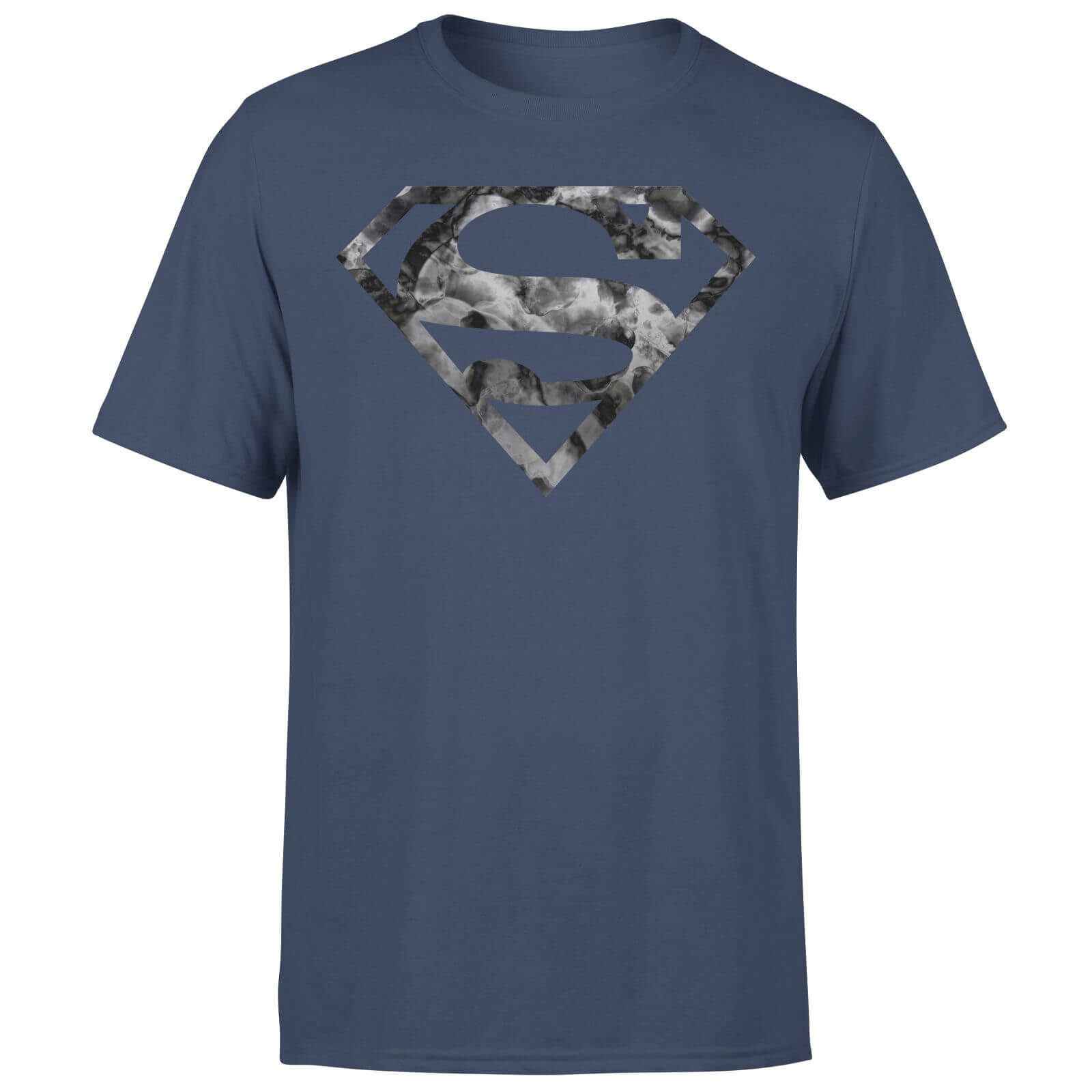 Marble Superman Logo Men’s T-Shirt – Navy – S – Marineblau Marble Superman Logo Men’s T-Shirt – Navy – S – Marineblau