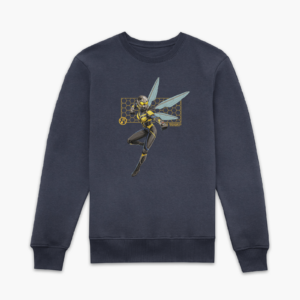 Marvel Ant-Man & The Wasp: Quantumania The Wasp Hex Sweatshirt – Navy – S – Marineblau