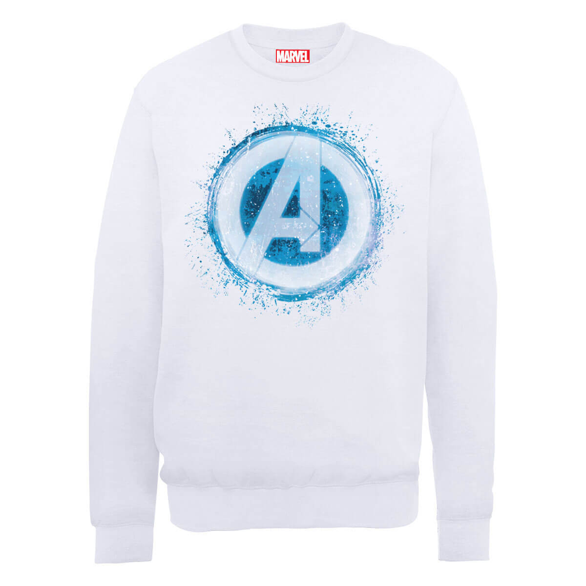Marvel Avengers Assemble Glowing Logo Sweatshirt - White - XXL