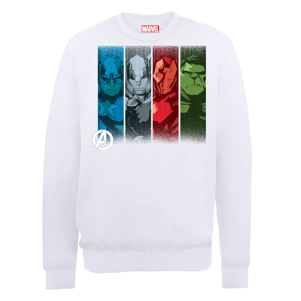 Marvel Avengers Assemble Team Poses Sweatshirt - White - XL - Weiß