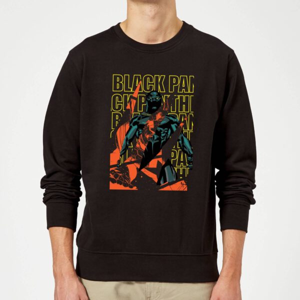Marvel Avengers Black Panther Collage Sweatshirt - Black - L - Schwarz