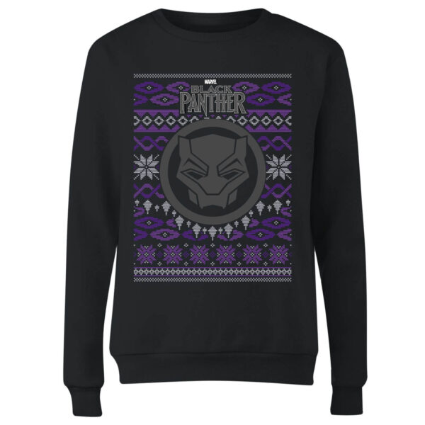 Marvel Avengers Black Panther Damen Weihnachtspullover - Schwarz - XS