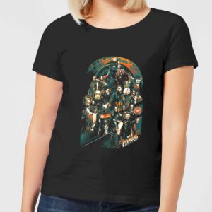 Marvel Avengers Infinity War Avengers Team Damen T-Shirt – Schwarz – S – Schwarz