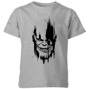 Marvel Avengers Infinity War Thanos Face Kinder T-Shirt – Grau – 3-4 Jahre