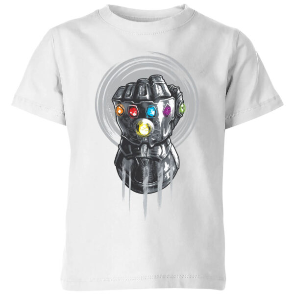 Marvel Avengers Infinity War Thanos Infinite Power Fist Kinder T-Shirt - Weiß - 3-4 Jahre