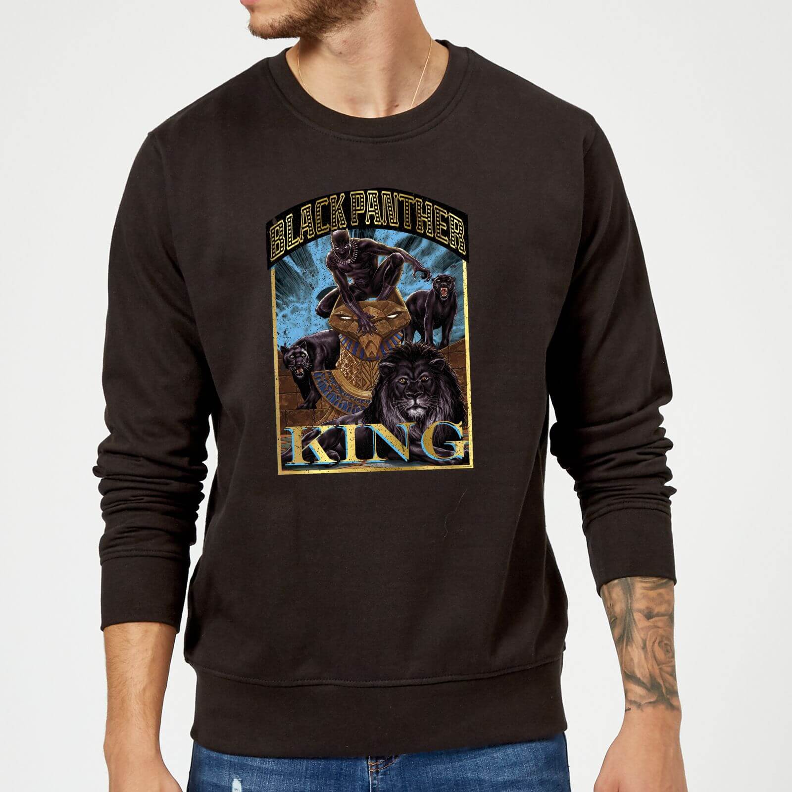 Marvel Black Panther Homage Sweatshirt - Black - S - Schwarz