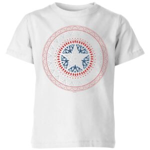 Marvel Captain America Oriental Shield Kids‘ T-Shirt – White – 3-4 Jahre