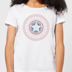 Marvel Captain America Oriental Shield Women’s T-Shirt – White – S