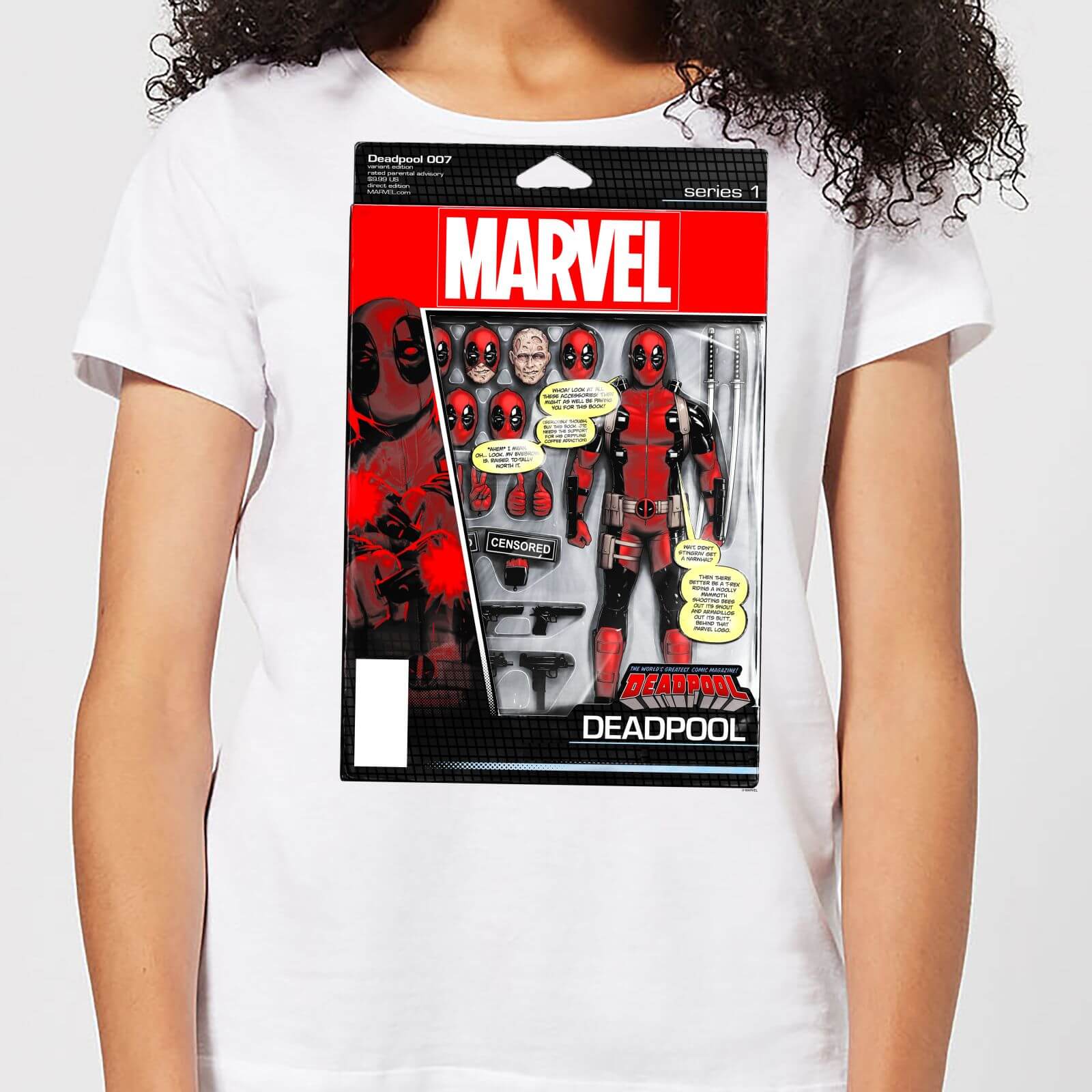 Marvel Deadpool Action Figure Damen T-Shirt - Weiß - S - Weiß