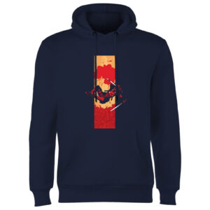 Marvel Deadpool Blood Strip Hoodie – Navy – S