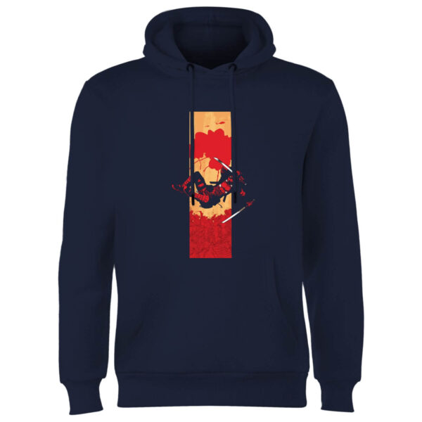 Marvel Deadpool Blood Strip Hoodie - Navy - S