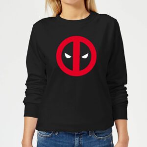 Marvel Deadpool Clean Logo Frauen Sweatshirt – Schwarz – S – Schwarz