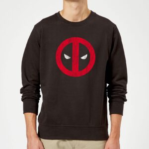 Marvel Deadpool Deadpool Cracked Logo Sweatshirt – Schwarz – L