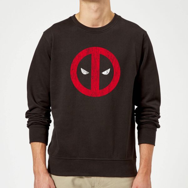 Marvel Deadpool Deadpool Cracked Logo Sweatshirt - Schwarz - L