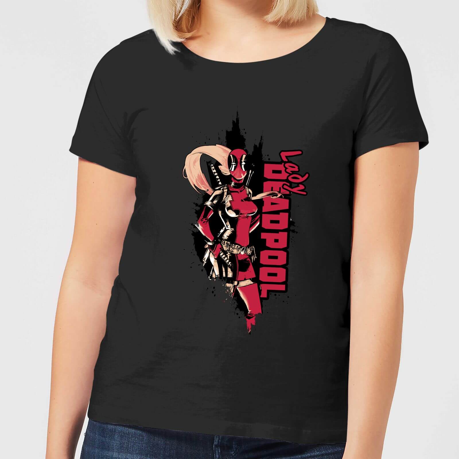 Marvel Deadpool Lady Deadpool Damen T-Shirt - Schwarz - S