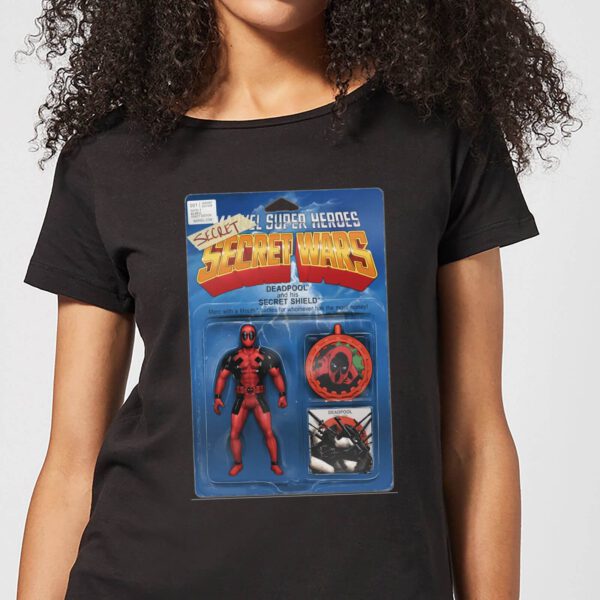 Marvel Deadpool Secret Wars Action Figure Damen T-Shirt - Schwarz - S - Schwarz