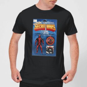 Marvel Deadpool Secret Wars Action Figure Männer T-Shirt – Schwarz – S – Schwarz