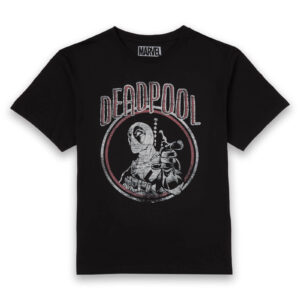 Marvel Deadpool Vintage Circle Männer T-Shirt – Schwarz – S