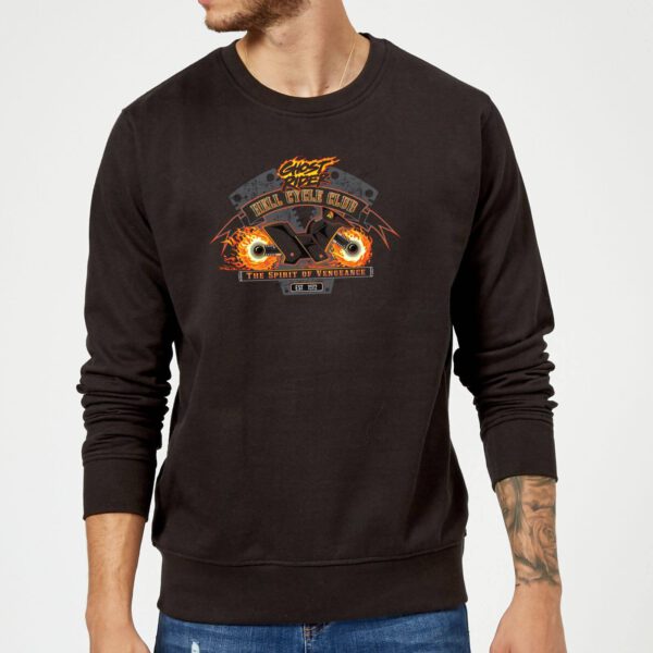 Marvel Ghost Rider Hell Cycle Club Sweatshirt - Black - S - Schwarz