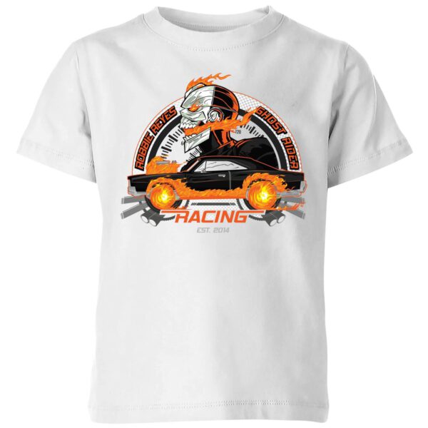 Marvel Ghost Rider Robbie Reyes Racing Kids' T-Shirt - White - 3-4 Jahre - Weiß