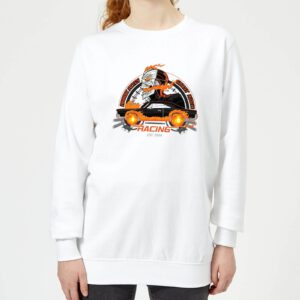 Marvel Ghost Rider Robbie Reyes Racing Women's Sweatshirt - White - XS - Weiß