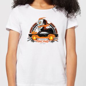 Marvel Ghost Rider Robbie Reyes Racing Women's T-Shirt - White - S - Weiß