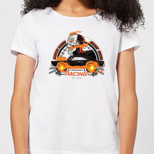 Marvel Ghost Rider Robbie Reyes Racing Women's T-Shirt - White - S - Weiß