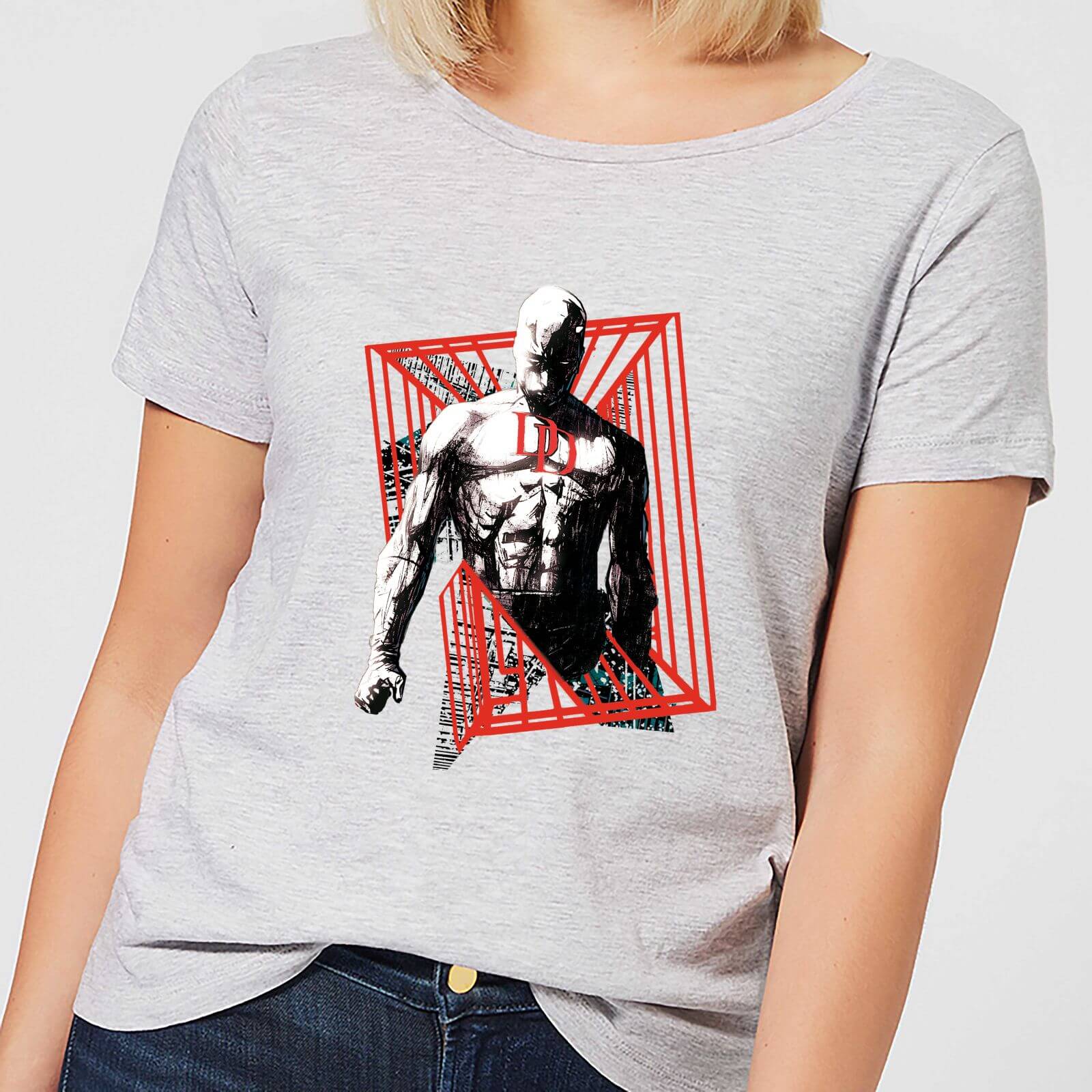 Marvel Knights Daredevil Cage Women's T-Shirt - Grey - S - Grau