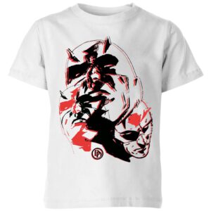 Marvel Knights Daredevil Layered Faces Kids‘ T-Shirt – White – 3-4 Jahre – Weiß