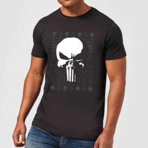 Marvel Punisher Men’s Christmas T-Shirt – Schwarz – S