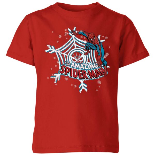 Marvel Spider-Man Kids' Christmas T-Shirt - Red - 5-6 Jahre