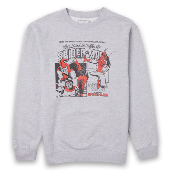 Marvel Spider-Man Merciless Foes Unisex Sweatshirt - Grey - S - Grey