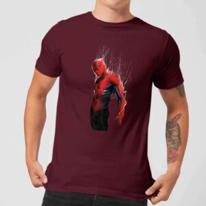 Marvel Spider-man Web Wrap Men’s T-Shirt – Burgundy – S