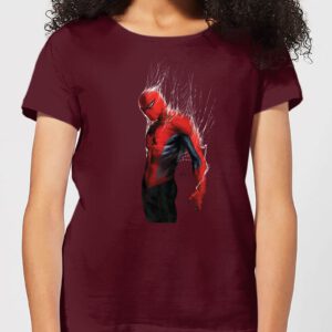 Marvel Spider-man Web Wrap Women’s T-Shirt – Burgundy – S