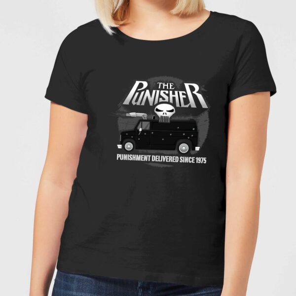 Marvel The Punisher Battle Van Damen T-Shirt - Schwarz - S - Schwarz