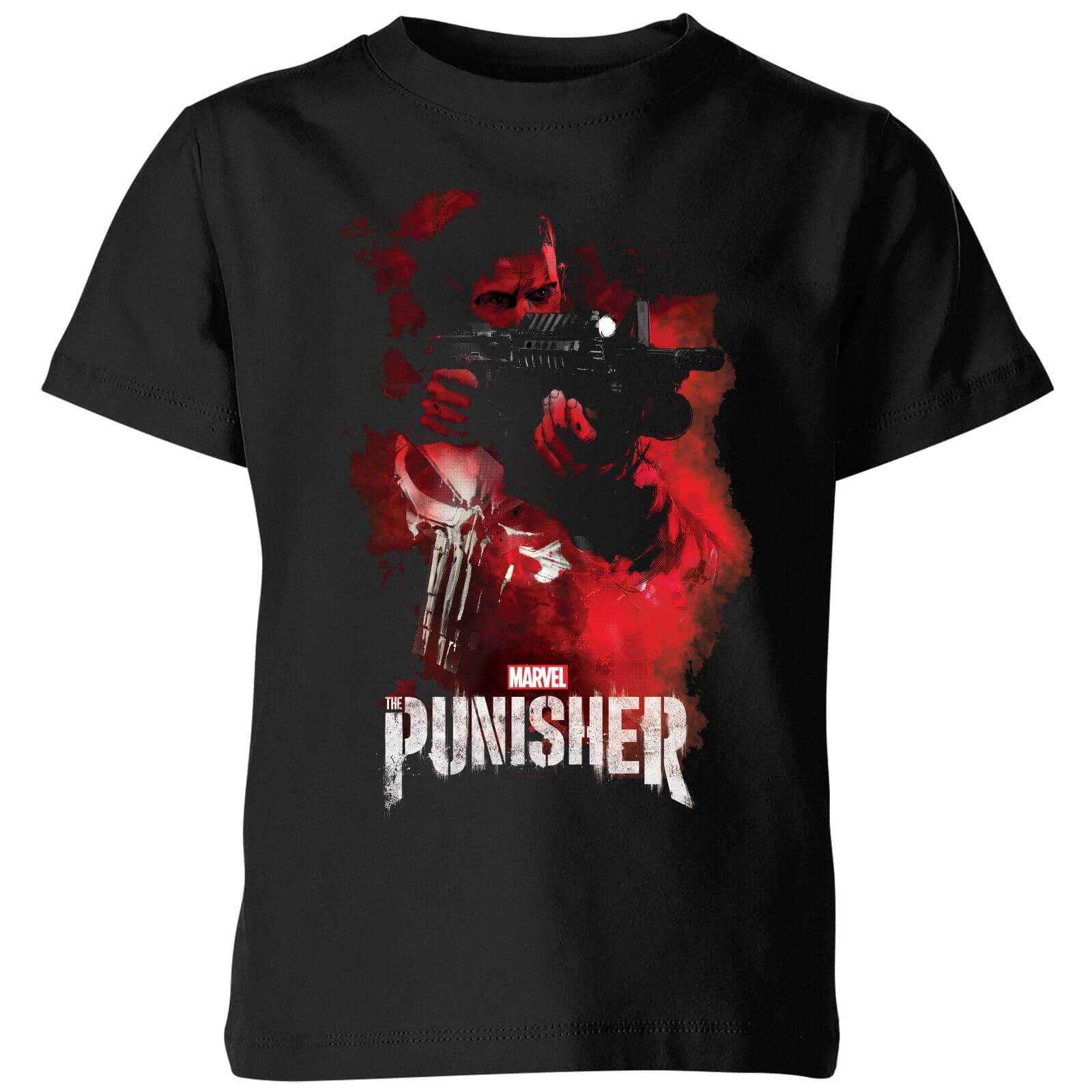 Marvel The Punisher Kids' T-Shirt - Black - 3-4 Jahre - Schwarz